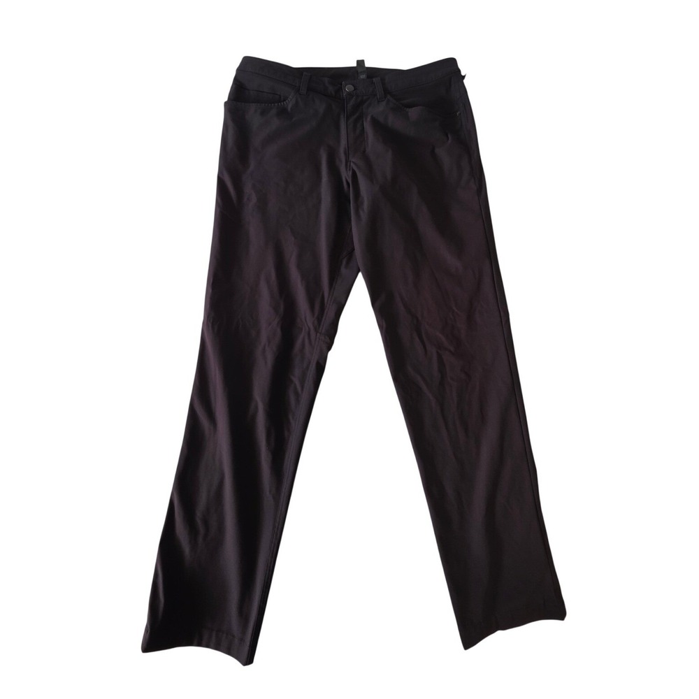 Lululemon ABC‎ Classic Fit 5 Pocket Pant 34 Black Warpstream Men's Casual